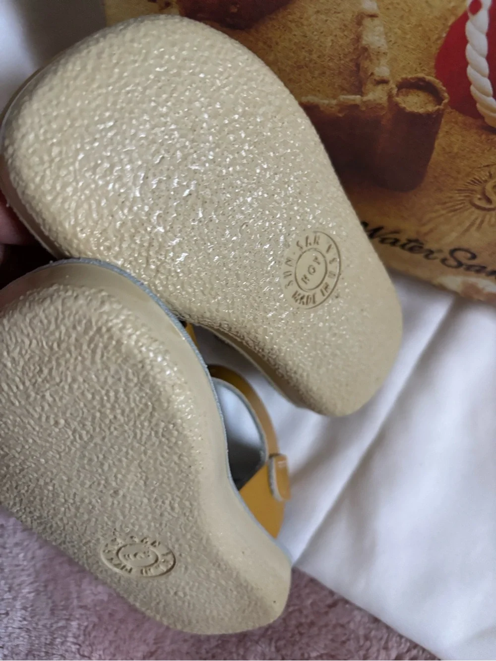 Kids' Mustard Yellow Leather Sandals